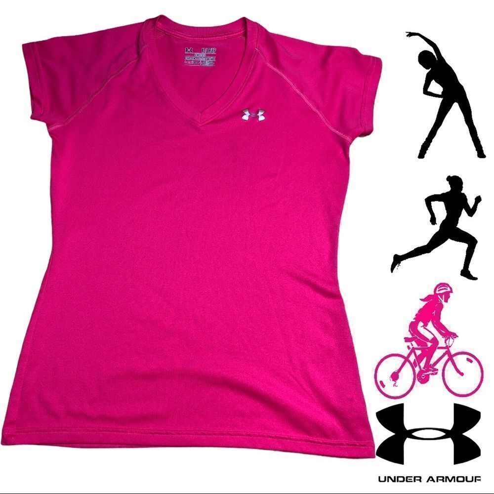 Under Armour short Sleeve women’s shirt XS hot pink workout gym